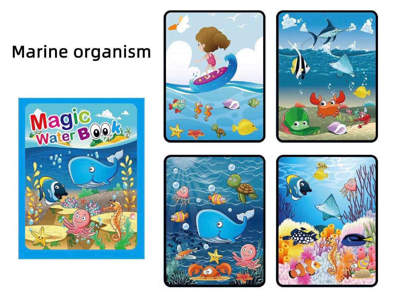 Magic Water Painting Book